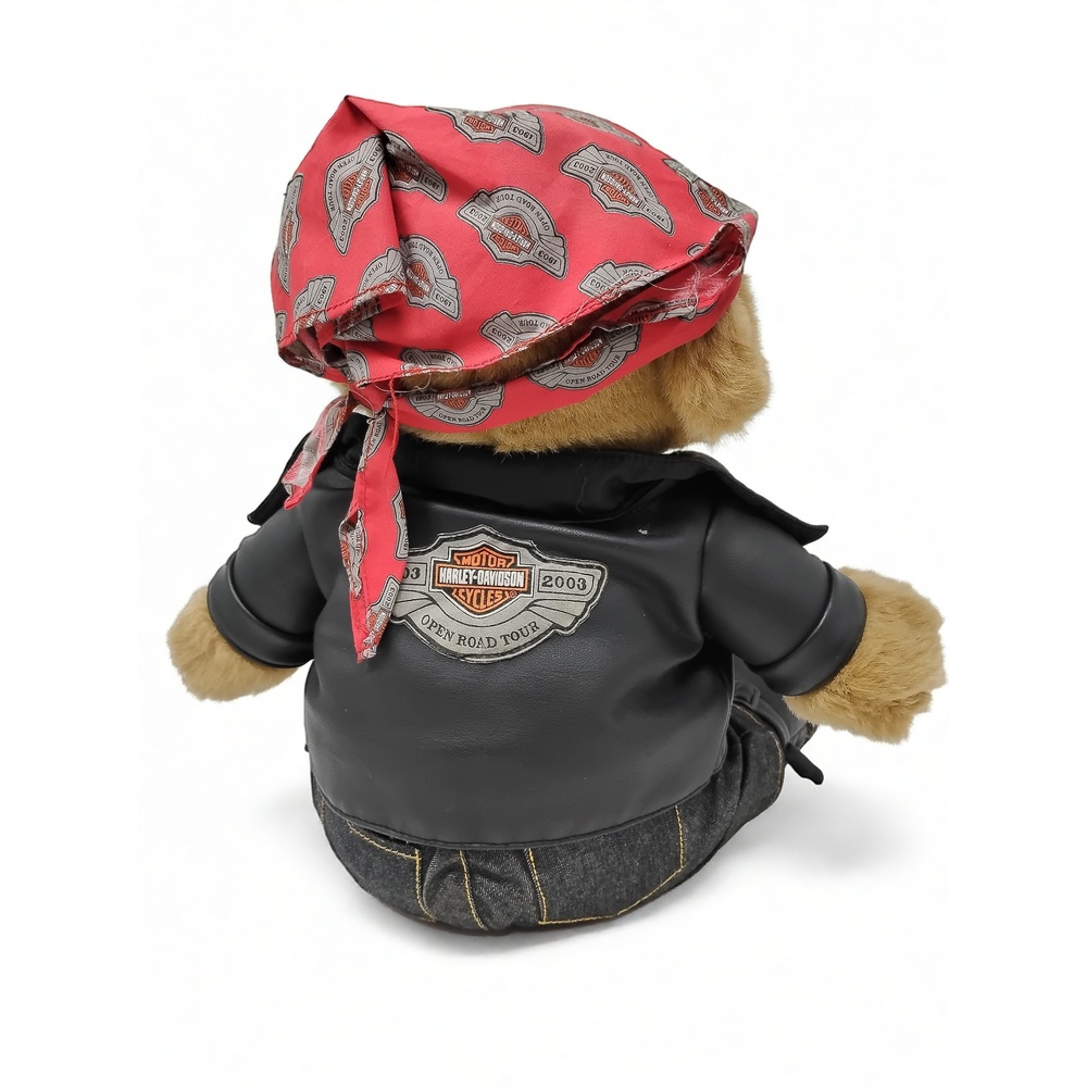 Vintage 2003 Harley-Davidson 100th Anniversary Open Road Tour Teddy Bear Plush - Picture 5 of 7